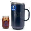 STELLA BLUE Cold Brew Pitcher | 67 oz Stainless Steel