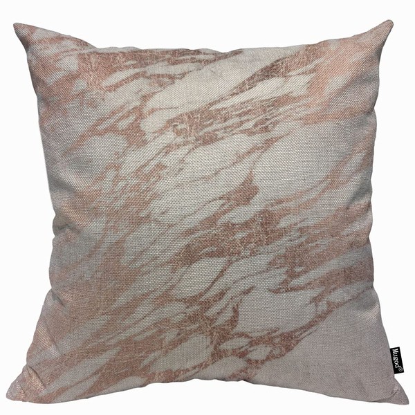 Mugod Fantasy Marble Cushion Cover Throw Pillow Covers Rose Gold