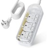 Unbranded Surge Protector Power Strip 3 Outlets 3-10ft Extension Cord