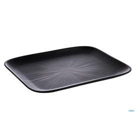 APS NERO 85068 GN 1/2 Tray 32.5 x 26.5 cm Height 2.5 cm Melamine Black