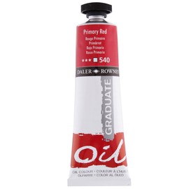 Daler-Rowney Graduate Oil Paint, Aluminium Tube, 1.28oz - 38 ml, Primary Red