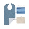 Chliinl Adult Bibs,Waterproof Apron Set Soft Waterproof Bibs for Seniors