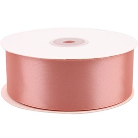 Hoisre 1-1/2 inch Rose Gold Polyester Ribbon 50 Yards for Wedding Invitations, Bridal Bouquets, Sewing, Party Decorations, Gift Wrapping and More
