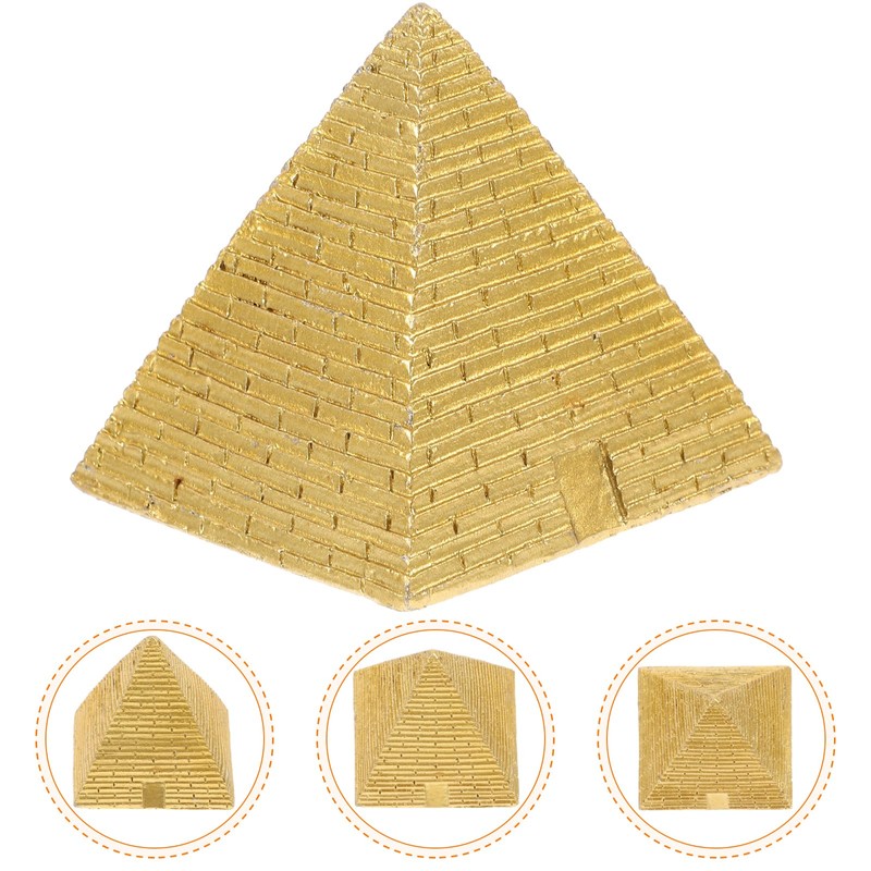 IMIKEYA Pyramid of Resin Model Unique Birthday Wedding or Housewarming