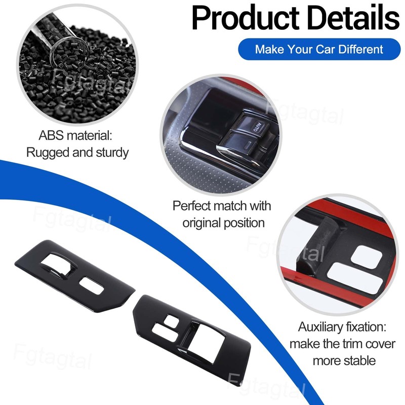 Window Lift Switch Cover Compatible with Toyot@ FJ Cruiser 2007-2021,