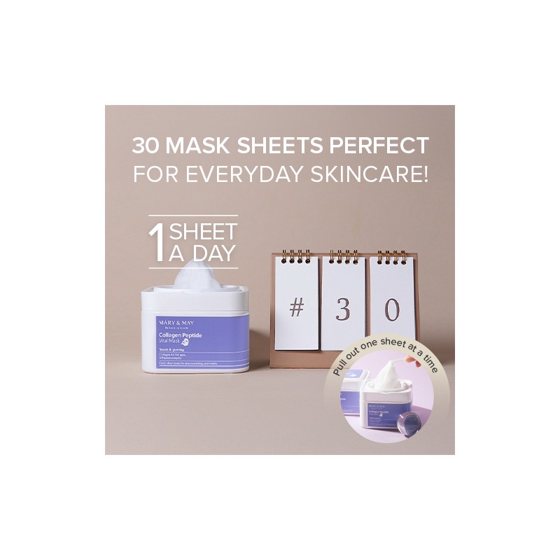Mary&May [Mary&May]Collagen Peptide Vital Mask (30ea)