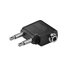 Goobay A 513 B Q Aeroplane Adaptor 2 x 3.5 mm Mono Plug