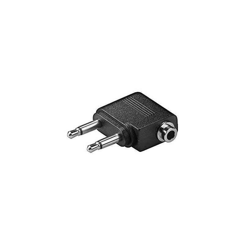 Goobay A 513 B Q Aeroplane Adaptor 2 x 3.5