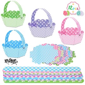 Basket Craft Sets, Spring - Easter Craft Idea for Children to Decorate and for Easter Egg Hunt