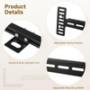 2 Pcs Bed Headboard Brackets, Adjustable Mounting Extension Brackets, Universal