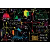 AOFOTO 8x6ft Math Classroom Blackboard Backdrop Mathematics Course Formula Geometric