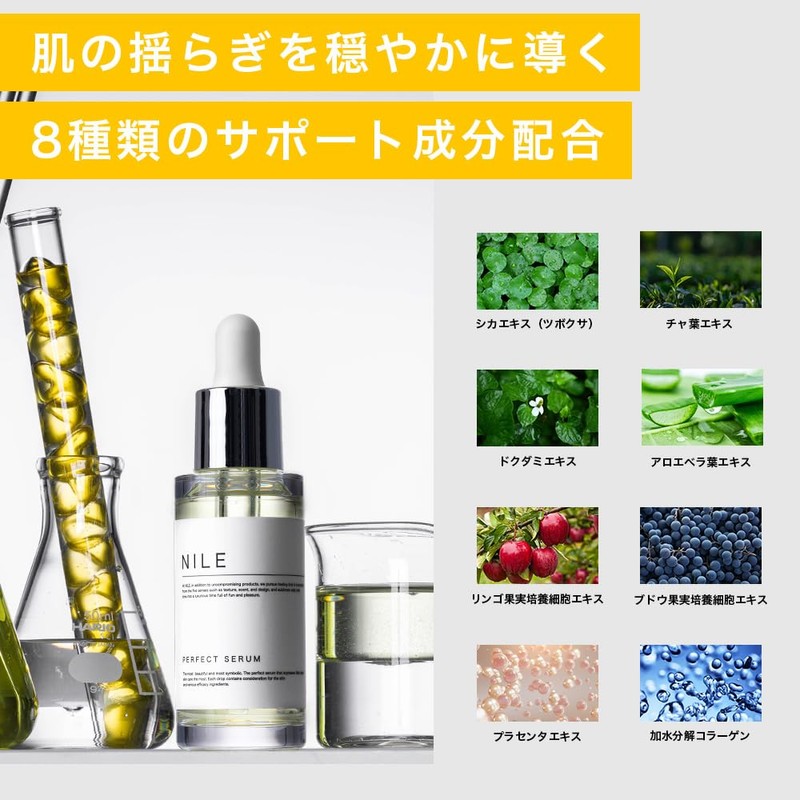 NILE Beauty Essence Perfect Serum, Pores, Retinol, Niacinamide, Vitamin C,