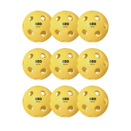OZO Pickleball - Set of 100 Outdoor Balls, 40 Holes, Injection Mould