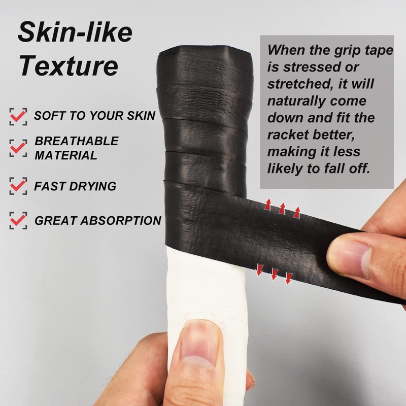 Senston Tennis Grips 3 Pack, Tennis Racquet Overgrip, Tennis Racket