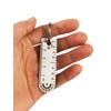 Airgoesin 1 Portable Titanium Ruler, Micro Ruler, Keychain Titanium Key
