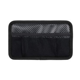 Napolex Fizz-1109 Carbon Style Mesh Pockets, Compatible with Loose Curved Surfaces, Car Accessories, Seat Back Pockets,