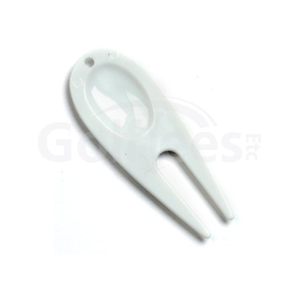 Golf Tees Etc Plastic Divot Repair Tool x 50 (White)