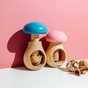 Creative Home Wooden Nutcracker, Mushroom-Shaped, 10 x 6 cm, Blue,