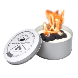 EUPNHY Portable Campfire | Portable Fire Pit | Smores Maker | Lightweight and Portable | 3-5 Hours of Burn Time | Convenient-No Wood-No Embers-No Hassle | Great Gifts for Picnics, Camping and More.