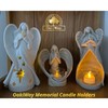 OakiWay Memorial Gifts - Angel Tealight Candle Holder Statue, Sympathy