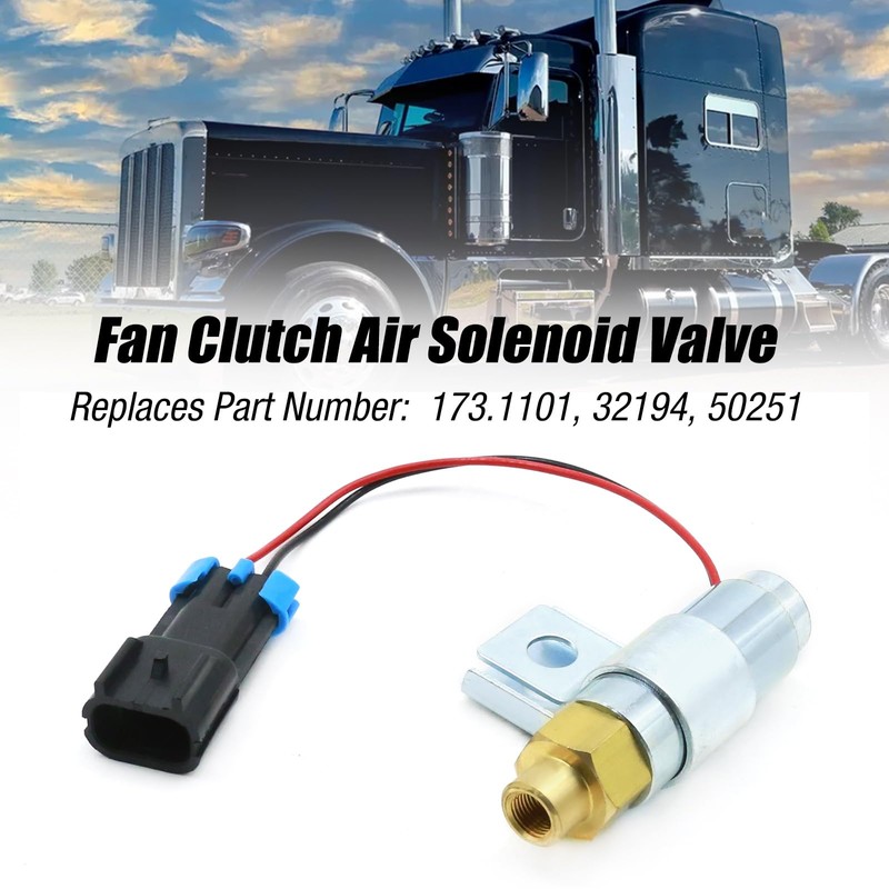 Zreneyfex 3551298C92 Fan Clutch Air Solenoid Valve, Replacement for Freightliner,