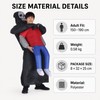 Inflatable Ghost Costume for Adults – Funny Black Robe Halloween