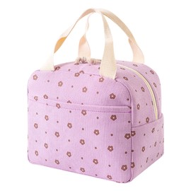 ZXTGBQ Lunch Bag, Cool Bag, 9.5 L, Lunch Bag, Portable Cool Bag, Portable Lunch Box, Foldable Insulated Bag, Lunch Box Bag, for Adults, Work, School, Picnic, Beach, Office