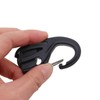 Guifeng 4PCS Black Rope Tightener 67mm Outdoor Carabiner Clip Fastener