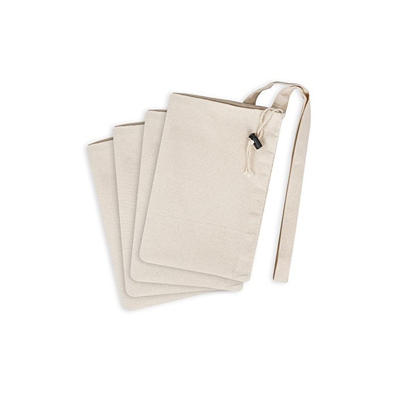 SweetNeedle Premium Canvas Laundry Bag with Shoulder Strap, 75x56 CM