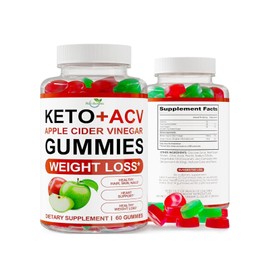 Nutribolidos 2 Bottles Nutribolidos Keto + ACV Apple Cider Vinegar Gummies - 61 ct - Exp 12/25