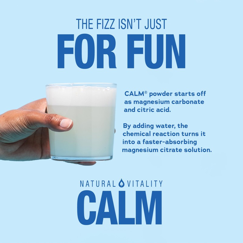 Magnesium Powder Supplement | Calm Relaxing Drink Mix | 100