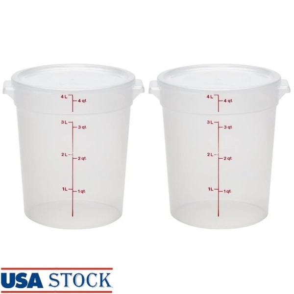 Unbranded BPA Free Food Storage Containers W/ Lids 4 Quart