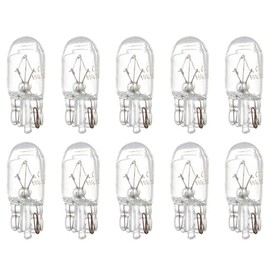 cciyu T10 168 194 W5W Halogen Light Bulb Instrument Cluster Gauge Dash Lamp (10pack white)