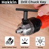 Drill Chuck Key Wrench 3/4" 5/8" 1/2" 3/8" 1/4" Carbon