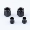 AC PERFORMANCE AN4 Black Aluminum Hardline Fitting -4 AN Female
