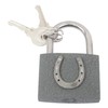 Horse Shoe Engraved Padlock Love Lock Wedding Anniversary Valentines Gift