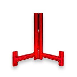 Alligator L-Shaped Dish Stand, Frame Stand, Display Stand, Photo, Clock, Art Board, Acrylic (Red, L4 (for 5.5 - 7.1 inches (14 - 18 cm) Plates))