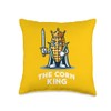 The Corn King Thanksgiving Dinner Side Vegan Vegetable Throw Pillow