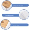 Napkin Case, Removable Bamboo/Wood Cover Plastic Tissue Box Holder Storage