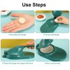 Dough Presser Dumpling Skin Maker with 3Pcs Dumpling Press Molds,