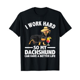 Cool Dachshund Art For Men Women Wiener Dog Dachshund Lovers T-Shirt