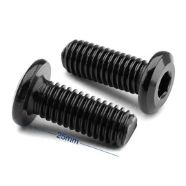 M5 x 25mm 30pcs Flat Head Hex Socket Cap Screws Bolts, 304 Stainless Steel 18-8 Black Oxide, Connector Bolts Screws for Furniture, Full Thread