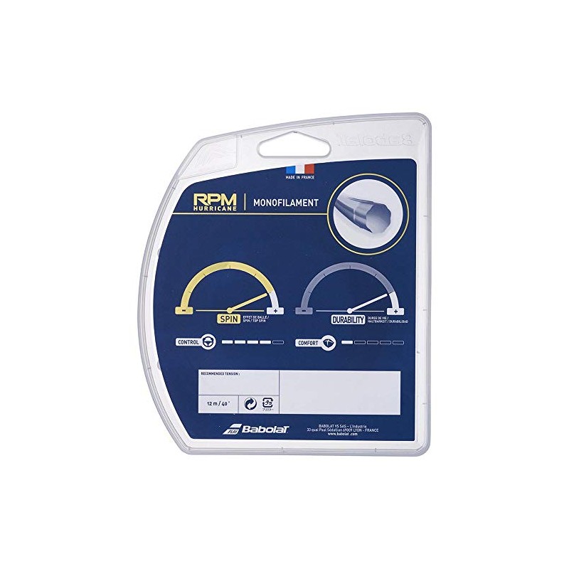 Babolat 241141 Tennis String RPM HURRICANE RPM Hurricane 12m Single