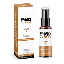 Beard Oil | Cedarwood | 50ml | Softens, Hydrate & Conditions Facial Hair | Promotes Growth, Reduces Dryness & Itching | Contains Natural & Premium Ingredients Argan, Jojoba