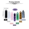 GEHECRST Pack of 7 Natural Stone Rock Crystal Healing Crystal