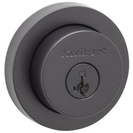 Kwikset 158RDT-S.STRKP Milan Single Cylinder Keyed Entry Deadbolt from The Signature Series Collection - Matte Black