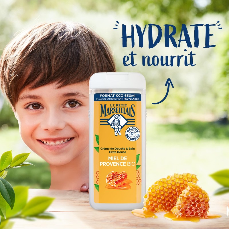 Le Petit Marseillais Douche et Bain Bonheur Honey 650ml