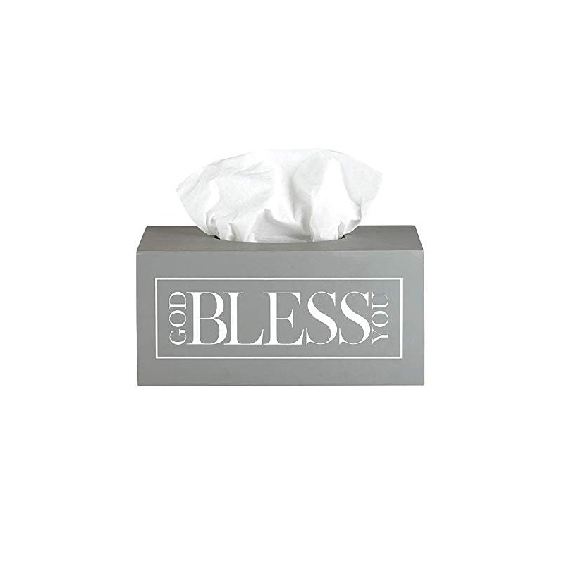 The Bridge Collection 'God Bless You' Decorative Wooden Tissue Box