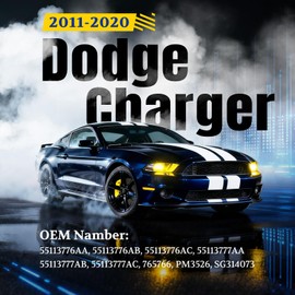 ARANA Hood Struts for Dodge Charger 2011-2020, Front Shocks Hydraulic Arms Lift Support for 2011-2022 Chrysler 300 SRT8 Sedan with Aluminum, Replace OEM 55113776AA 55113777AA 55113777AC, 2 Pcs