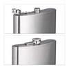 Relaxdays Flachmann XXL aus Edelstahl, Riesen Flachmann mit 1,8l Fassungsvolumen,